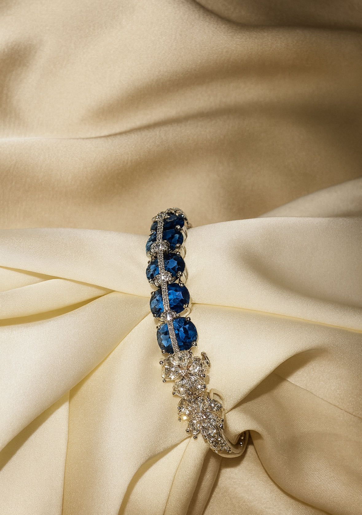 Sapphire Bloom Bangle